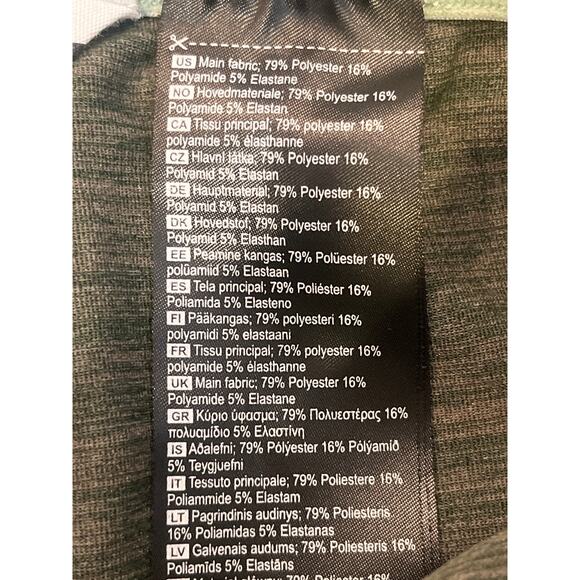 Kari Traa Sundve Tight Leggings Athletic Green Colorblock Size XS / Small - Picture 7 of 9